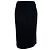 Giorgio Armani Falda lápiz midi Emporio Armani en viscosa negra Negro