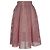 Maje Midirock aus Openwork-Strick aus rotem Polyester
