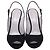 Sandali Slingback Sergio Rossi con tacco in camoscio nero - vista 2