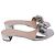 Casadei Pantoletten aus metallic-silbernem Leder mit Kristallbesatz Metallisch