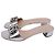 Casadei Pantoletten aus metallic-silbernem Leder mit Kristallbesatz Metallisch - Ansicht 4