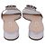 Casadei Pantoletten aus metallic-silbernem Leder mit Kristallbesatz Metallisch - Ansicht 5