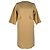 Vestido mini Max Mara Chieti en crêpe de lana Tan Castaño Beige