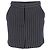Max Mara Kirsch Pinstripe Mini Skirt in Navy Blue Cotton