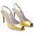 Sandali Slingback Sergio Rossi in pelle dorata D'oro - vista 3