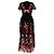 Maje Raphael Midikleid mit Blumenstickerei aus schwarzem Polyester