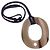 Hermès Collana con pendente ovale Isthme in corno di bufalo beige Hermes