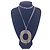 Hermès Collana con pendente ovale Isthme in corno di bufalo beige Hermes - vista 3