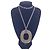 Hermès Collana con pendente ovale Isthme in corno di bufalo beige Hermes - vista 4