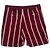 Pantaloncini a righe Ralph Lauren Rugby con patch logo in cotone burgundy Rosso Bordò - vista 3