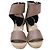 Céline Sandali wedge espadrillas con cinturino alla caviglia Celine in pelle marrone Rosso - vista 2