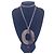 Hermès Collana con pendente ovale Isthme in corno di bufalo marrone Hermes - vista 2