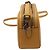 Bolsa Camera Coach Jes acolchoada com zíper duplo em couro amarelo - vista 3