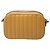 Bolsa Camera Coach Jes acolchoada com zíper duplo em couro amarelo - vista 4