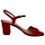 Sandali con tacco e cinturino alla caviglia Stuart Weitzman in camoscio rosso