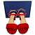 Sandali con tacco e cinturino alla caviglia Stuart Weitzman in camoscio rosso - vista 14
