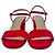 Sandali con tacco e cinturino alla caviglia Stuart Weitzman in camoscio rosso - vista 2