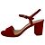 Sandali con tacco e cinturino alla caviglia Stuart Weitzman in camoscio rosso - vista 8