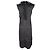 Abito midi Darienne di Acne Studios in raso nero con rilievo floreale - vista 3