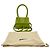 Borsa Jacquemus Large Le Chiquito in pelle di vitello verde Stampa python - vista 12