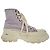 Sneakers alte Alexander Mcqueen Tread Slick in cotone viola Porpora