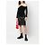 Falda de cuero negra con pliegues Alaïa Negro - vista 2