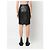 Falda de cuero negra con pliegues Alaïa Negro - vista 3
