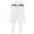 Alexander Wang Cremefarbene Denim-Shorts mit integrierter Unterhose Beige