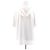 Courreges T-shirt creme com capuz Branco - vista 2