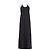 Autre Marque Vestido de seda negro Naked Shoulders