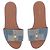 Sandali Louis Vuitton in denim blu taglia 40 - vista 4
