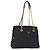 PRADA Chain Shoulder Bag Nylon Black Gold Tone