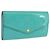 LOUIS VUITTON Monogram Vernis Portefeuille Sarah Wallet Blue M93219