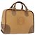LOEWE Hand Bag Leather Beige Gold
