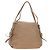 PRADA Tote Bag Leather Beige Gold Tone