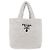PRADA Tote Bag Fur White Silver - vista 2