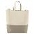 Céline CELINE Vertical Cabas Small Hand Bag Calf Skin 2way White Gray gold - vista 3