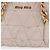 Miu Miu Chain Shoulder Bag Leather Beige Gold Tone - vista 4