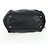 PRADA Side Ribbon Hand Bag Leather Black Gold BR4240 - vista 11