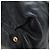 PRADA Side Ribbon Hand Bag Leather Black Gold BR4240 - vista 13