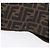 FENDI Zucca Canvas Shoulder Bag Brown Black - vista 7