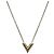 LOUIS VUITTON Essential V Necklace Metal Gold M61083 LV
