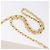 CHANEL Matelasse Chain Shoulder Bag Lamb Skin White Gold CC - vista 14