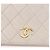CHANEL Matelasse Chain Shoulder Bag Lamb Skin White Gold CC - vista 9