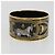Hermès HERMES Bangle Emile TGM Bracelet metal Cloisonne Dark Brown - vista 5