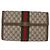 GUCCI GG Supreme Web Sherry Line Clutch Bag PVC Beige 89 01 007 - vista 13