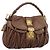 Miu Miu Matelasse Chain Shoulder Bag Leather 2way Brown Gold
