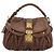 Miu Miu Matelasse Chain Shoulder Bag Leather 2way Brown Gold - vista 13