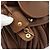 Miu Miu Matelasse Chain Shoulder Bag Leather 2way Brown Gold - vista 9