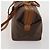 Céline CELINE Macadam Boston Bag PVC Leather 2way Brown Gold Tone - vista 3